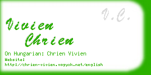 vivien chrien business card